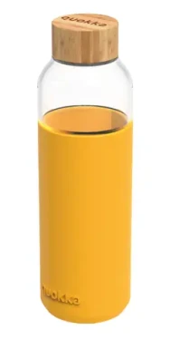 Quokka Skleněná lahev na vodu Flow žlutá 660 ml (Q40013)