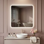 REA - Zrcadlo LED 70x70cm TOP-2 HOM-01521