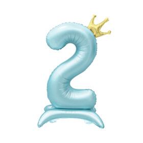Číslo stojící 82CM modrá s korunkou 02 (vzduch) - Albi