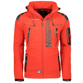 Geographical Norway pánská sportovní bunda Techno MEN 056 BS3 s nastavitelnou kapucí nepromokavá červená (WU1060H/GN) pánské s