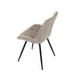 Jídelní židle, hnědá, látka, HC-T1130 CAP2