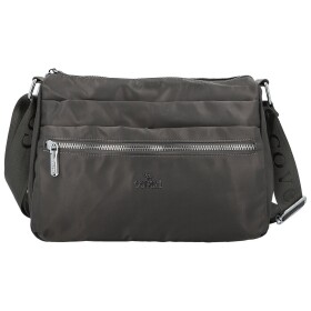 Trendy dámská nylonová crossbody kabelka Nomia, šedá