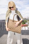 Stylová kabelka Reisenthel Daily Shopper Rhombus ginger