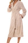 Dámský župan 2413 Camelia angora plus - L&L béžová 3XL
