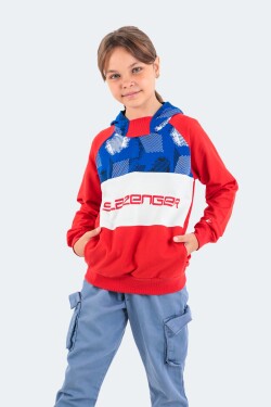 Slazenger Dragica Kids Unisex Sweatshirt Red