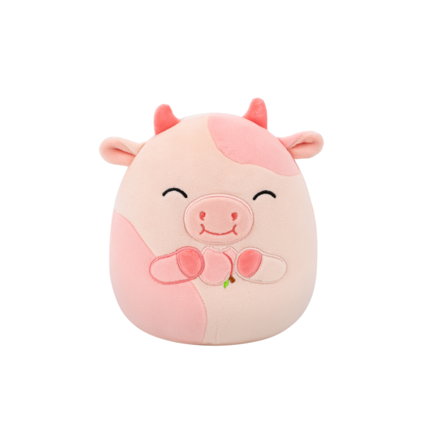 SQUISHMALLOWS Broskvová kráva - Lilaz, 13 cm