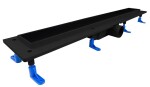 HOPA - Odtokový žlab STANDARDline BLACK - Rozměr A - 70 , Varianta roštu - Klasszik OLPZLABST69BK