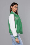 Zelená dámská bunda typu bomber (16M9067-236) odstíny zelené XXL (44)
