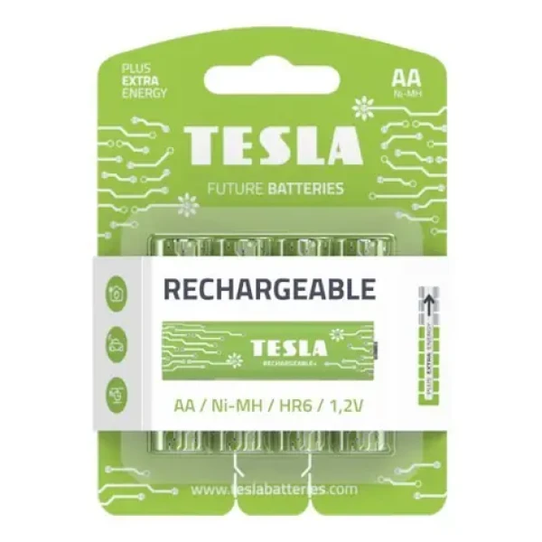 TESLA RECHARGEABLE+ nabíjecí tužková baterie AA Ni-MH 2450mAh 4ks / HR06 / blister (1099137209)