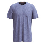 Pánské merino tričko s krátkým rukávem SMARTWOOL Men's Merino Hemp Blend Short Sleeve Poc, Nightfall Blue Heather velikost: XXL
