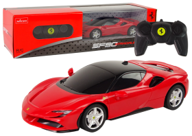 RASTAR Auto na dálkové ovládání RC Ferrari SF90 Rastar 1:14 červené