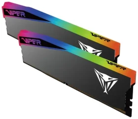 Patriot Viper Elite 5 Ultra RGB 64GB (2x32GB) 6400MHz černá / Operační paměť / DIMM / DDR5 / CL32 / XMP 3.0 / AMD EXPO (VEUR564G6432K)