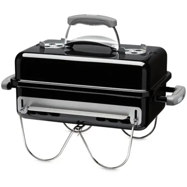 Weber 1131004 / Přenosný gril na dřevo a uhlí Go-Anywhere černá (1131004)