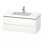 DURAVIT - L-Cube Skříňka s umyvadlem 50x100x48 cm, 2 zásuvky, bílá mat LC6928O1818