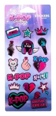 K-POP Samolepky Pop-Up Dark
