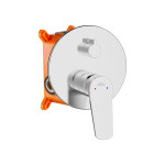 INVENA - Podomítková sada s baterií Alonia Trend, chrom BS-70-001-V