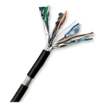 DATACOM S/FTP drát CAT7 / Síťový kabel / PE / Fca / 100m / černý / OUTDOOR (12171)