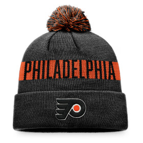 Fanatics Pánská Zimní čepice Philadelphia Flyers Fundamental Beanie Cuff with Pom