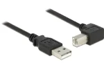 Delock kabel USB 2.0 A samec USB 2.0 B samec / pravoúhlý / 5 m (83530)