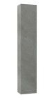 Kielle - Meara Vysoká skříňka závěsná, 25x16x130 cm, beton 50226015