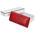 Módní dámská kožená peněženka Patrizia Albenia, červená