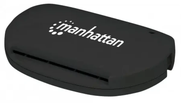 Manhattan Čtečka karet SIM / kontaktní / černá / USB 2.0. (102032)