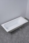 Erga Pureline-O, vana 1500x700x400 mm bez nožiček, bílá lesklá, ERG-V07-PURELINE-O-150x070-WH ERG-V07-PURELINE-O-150X070-WH