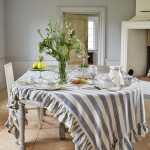 Strömshaga Kameninový džbánek na mléko Viola Bow Blue, bílá barva, keramika