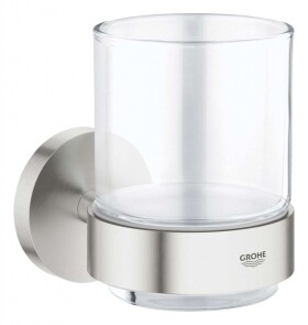GROHE - Essentials Sklenička s držákem, supersteel 40447DC1