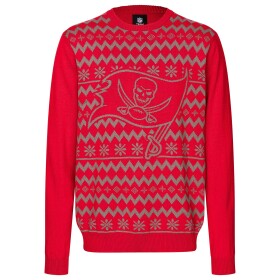 Forever Collectibles Pánská mikina Tampa Bay Buccaneers NFL Big Logo Ugly Christmas Sweater Velikost: S