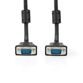 Nedis VGA kabel černý / Kabel / VGA-VGA / Poniklované konektory / 5 m / Max. 1280x768 (CCGL59000BK50)
