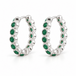 LUNICA Dětské stříbrné kroužky EMERALD 1025