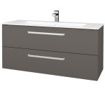 Dřevojas - Umyvadlová skříňka GIO SZZ2 120 - N06 Lava / Úchytka T01 / N06 Lava 406134A