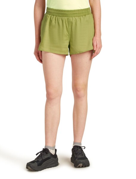 ICEBREAKER Wmns Mer 125 ZoneKnit Speed 3 Shorts, Olive (vzorek) velikost: S