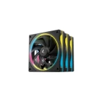 DEEPCOOL FL12 SE černá / Sada 3 kusy / 120mm / ARGB / 50,74 CFM / 28,7 dB(A) (R-FL12SE-BKAPN3-G)