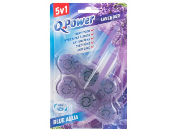 Q-Power Tuhý WC závěs Blue Aqua Lavender 2 x 40g
