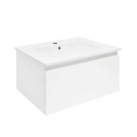 Koupelnová skříňka s umyvadlem SAT B-WAY 59x30x45 cm bílá lesk BWAY60WU4 BWAY60WU4