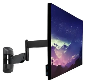 Lindy Držák monitoru na stěnu černá / Držák monitoru / VESA 75×75, 100×100 mm / do 26" / nosnost 20 kg / rotace 180° (40714)