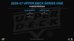 Hokejové karty NHL 2026-27 Upper Deck Series 1 Hockey TIN Box