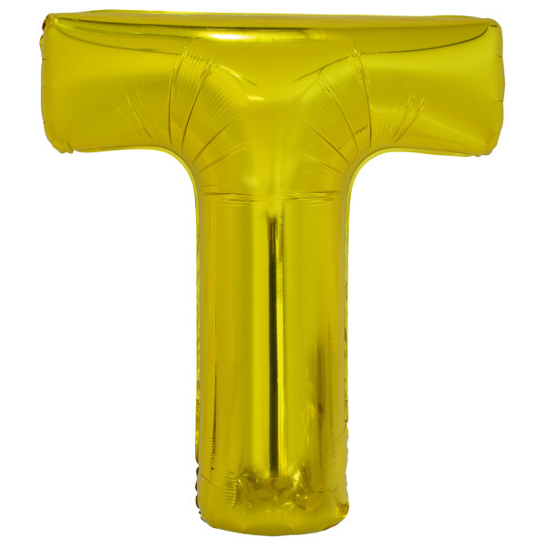 Písmeno T zlatý foliový balónek 86 cm amscan Písmeno T zlatý foliový balónek 86 cm amscan