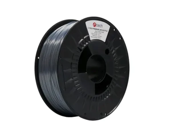 C-TECH PREMIUM LINE Filament Silk PLA čedičová šedá | RAL7012 | 1.75mm | 1kg (8594125014438)