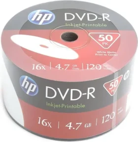 HP DVD-R 50 ks (HPP1650-) / DVD-R médium / 4,7 GB / 16x / Spindl balení (HPP1650-)