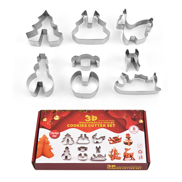 Cake star Vánoční vykrajovátka sada 8ks 3D