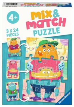 RAVENSBURGER Mix&Match: Legrační příšera 3x24 dílků