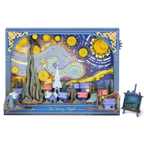 RoboTime 3D dřevěná skládačka Hvězdná noc