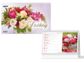 Stolní kalendář 2025 MFP - Květiny