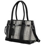 Luxusní dámská koženková kabelka do ruky Monica, černá