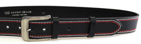 PENNY BELTS 02NKS-2-B-CV Pánský kožený opasek černý 100cm