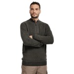 Bushman Pánský svetr Sakari tmavá khaki XXXL