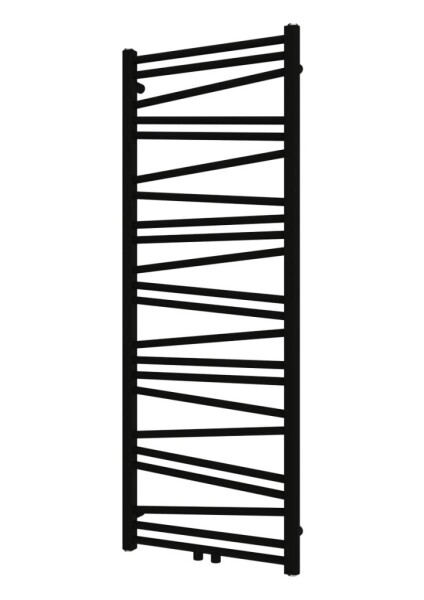 Radiátor kombinovaný SAT Lilon 133,5x50 cm černá matná SATRALI1335500SBL SATRALI1335500SBL